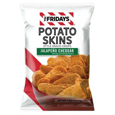 Confezione da 85g di patatine al gusto di formaggio e jalapeno Fridays.