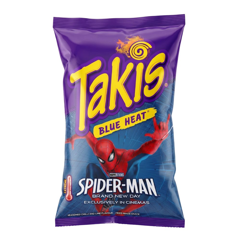 Takis Blue Heat, riccioli di tortillas al gusto di chili e lime da 100g