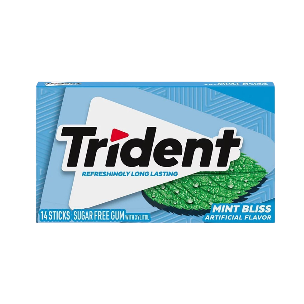Trident Mint Bliss, gomme da masticare al gusto di menta da 31g