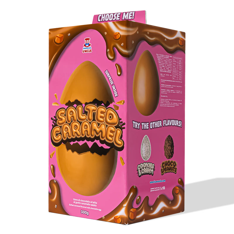 Confezione da 300g di uovo al caramello salato American Uncle Easter Egg