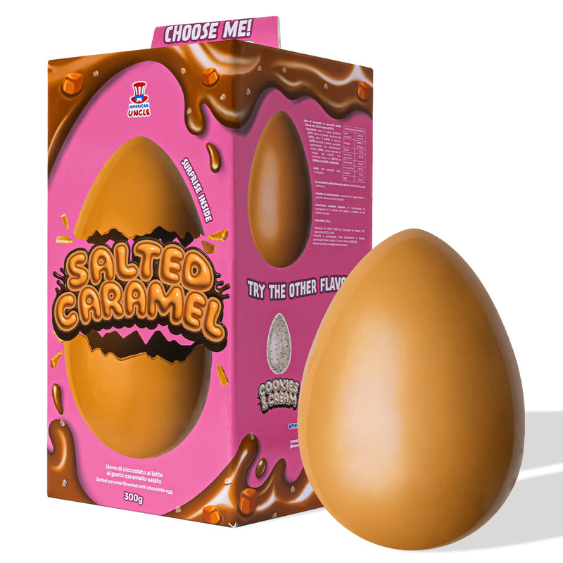 American Uncle Egg Choco & Peanuts + Cookies & Cream + Salted Caramel, tre uova di Pasqua in diversi gusti