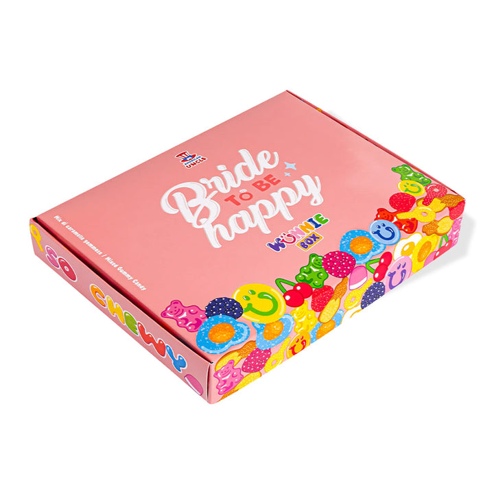Wunnie box "Bride to be Happy", la Candy box da comporre con le caramelle gommose della sposa - 1 kg