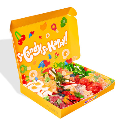 Wunnie box "So Candy, So Happy", scatola di caramelle gommose da comporre con i tuoi gusti preferiti - 1 kg