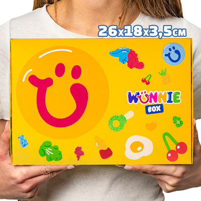 Wunnie box "Smile", scatola di caramelle gommose da comporre con i tuoi gusti preferiti - 1 kg