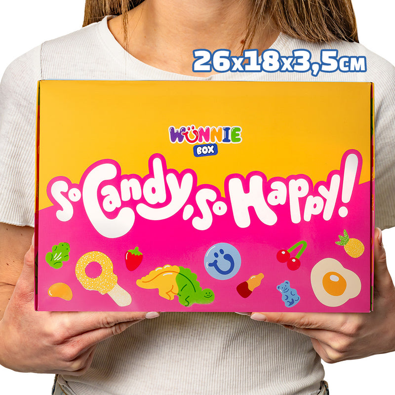 Wunnie box "Smile", scatola di caramelle gommose da comporre con i tuoi gusti preferiti - 1 kg