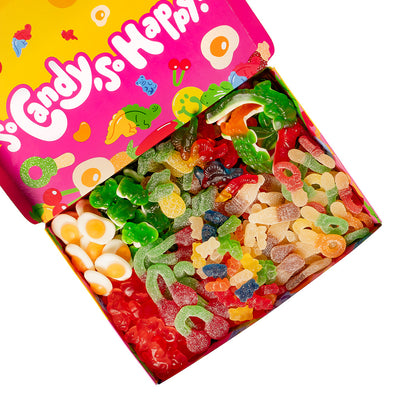 Wunnie box "Smile", scatola di caramelle gommose da comporre con i tuoi gusti preferiti - 1 kg