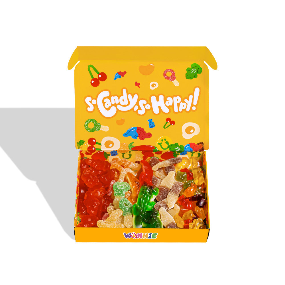 Wunnie Box Smile, scatola di caramelle gommose in gusti misti a sorpresa da 480 g