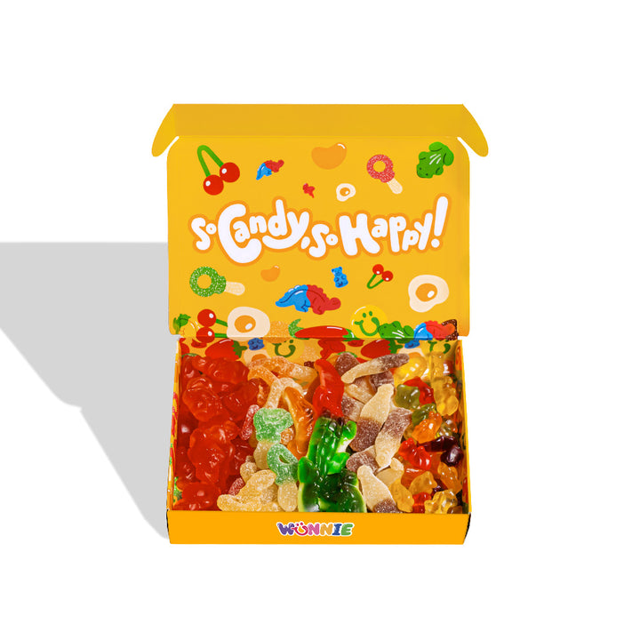 Wunnie Box Smile, scatola di caramelle gommose in gusti misti a sorpresa da 480 g