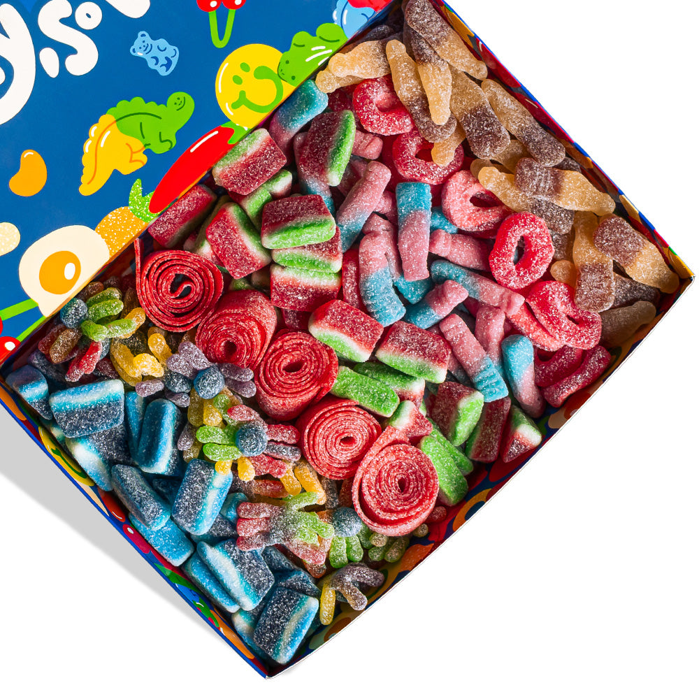 Focus sulle caramelle frizzanti della wunnie box fizzy mix