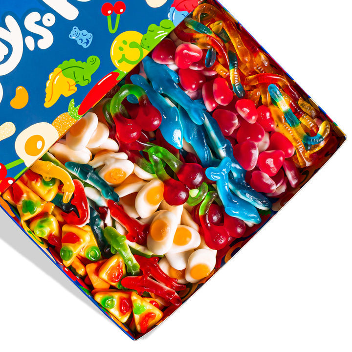 Focus sulle caramelle gommose lisce 