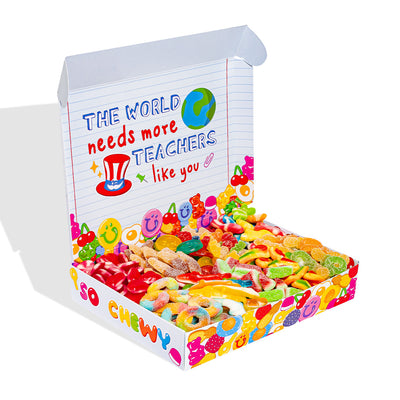 Wunnie box "Teacher you're amazing", la Candy box da comporre con le caramelle gommose preferite della maestra