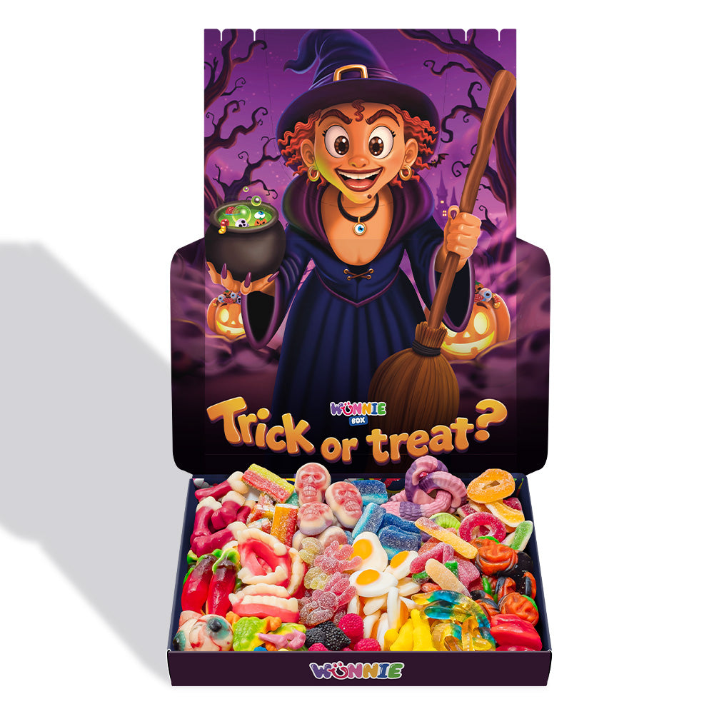 Wunnie box Special "Happy Halloween" Bendy, scatola di caramelle gommose da comporre con i tuoi gusti preferiti