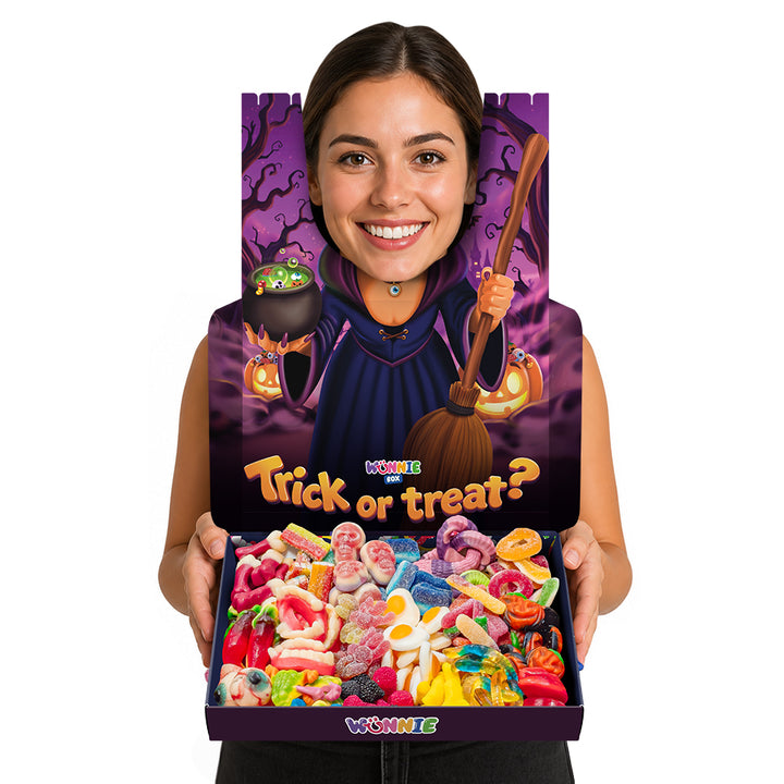 Wunnie box Special "Happy Halloween" Bendy, scatola di caramelle gommose da comporre con i tuoi gusti preferiti