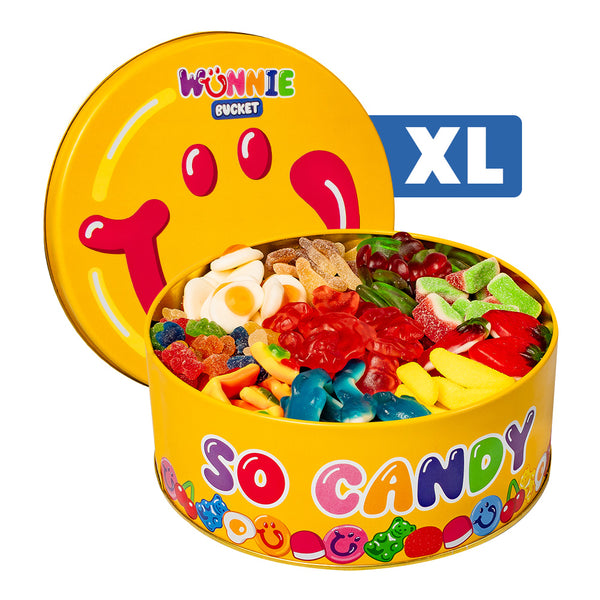 Wunnie Bucket XL, latta di caramelle gommose da comporre con i tuoi gusti preferiti