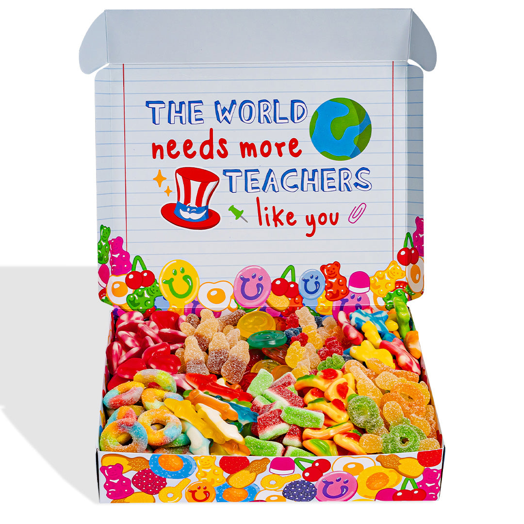 Wunnie box "Teacher you're amazing", la Candy box da comporre con le caramelle gommose preferite della maestra - 1 kg