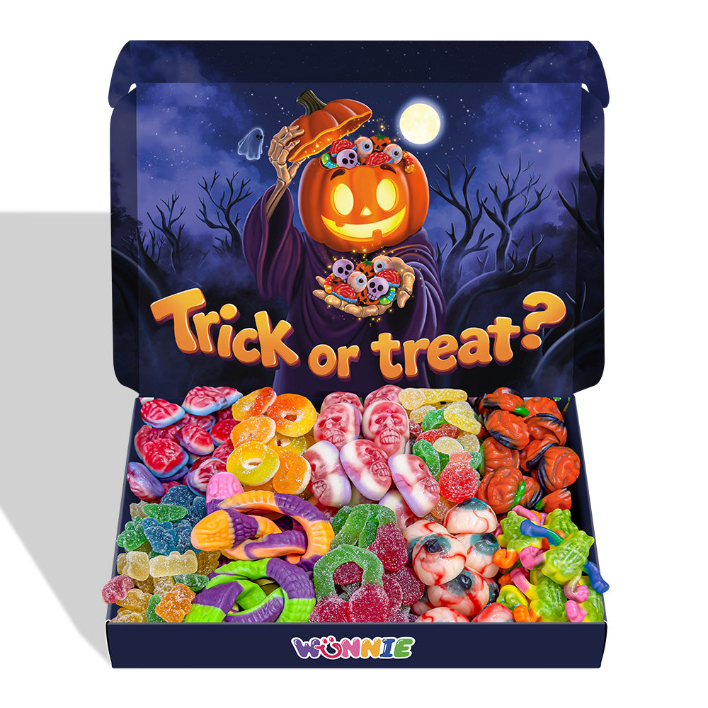 Wunnie Box "Happy Halloween", scatola di caramelle gommose da comporre con i tuoi gusti preferiti