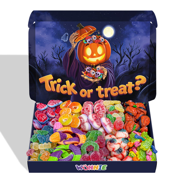 Wunnie Box "Happy Halloween", scatola di caramelle gommose da comporre con i tuoi gusti preferiti