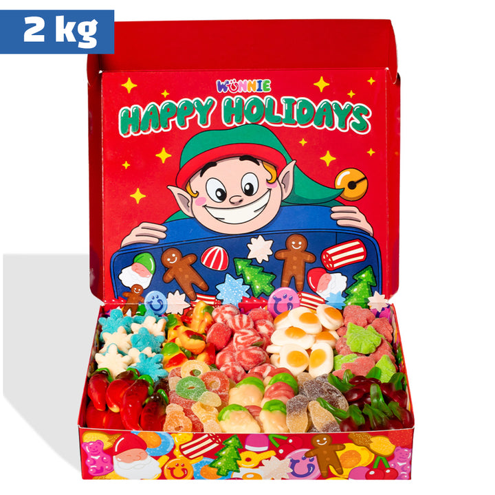 Wunnie box “Happy Holidays”, la Candy box da comporre con le tue caramelle gommose preferite da 2 kg