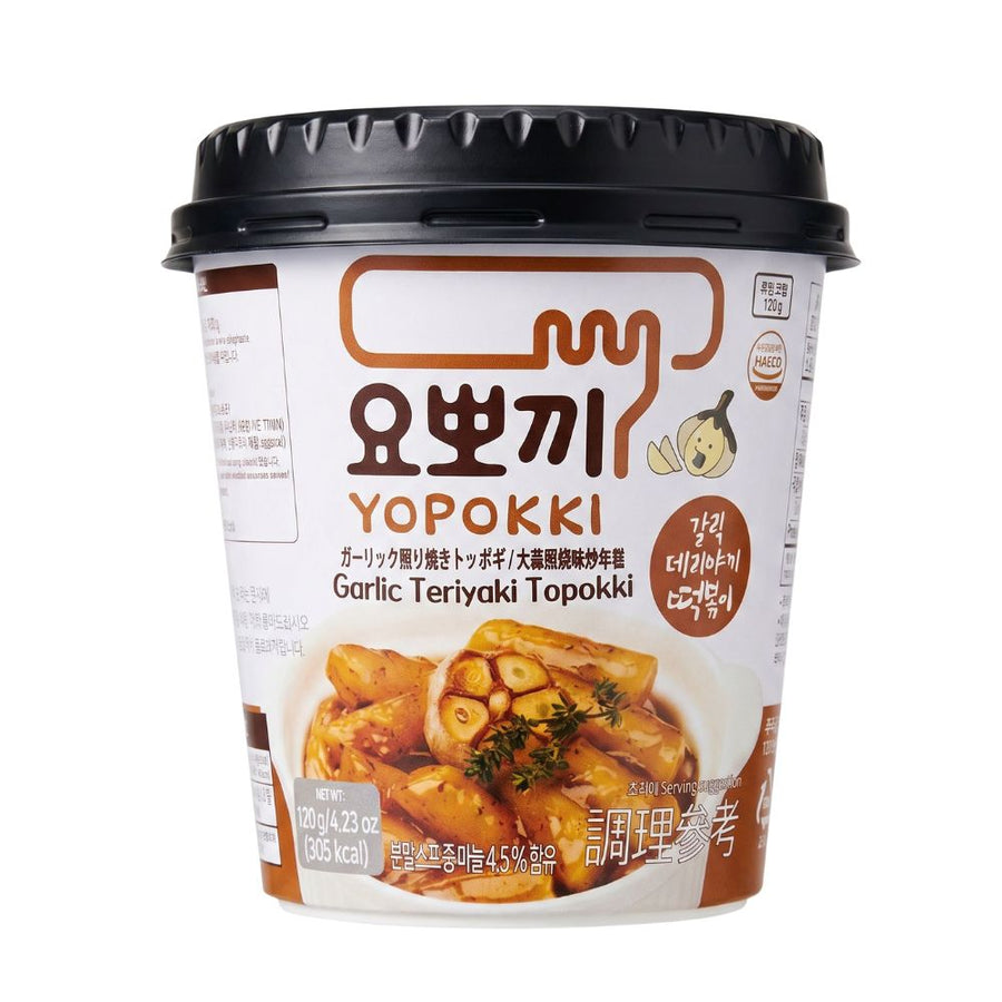 Yopokki Topokki Garlic Teriyaki Cup - topokki 120g