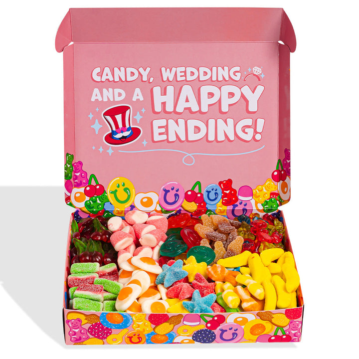 Wunnie box "Bride to be Happy", la Candy box da comporre con le caramelle gommose della sposa - 1 kg
