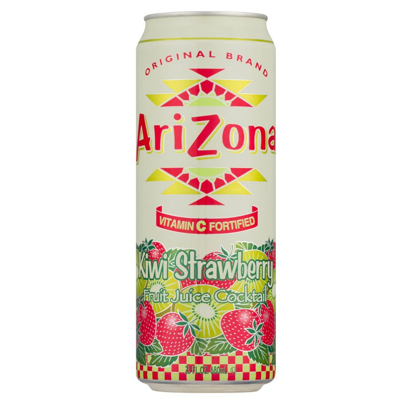 Confezione da 680ml di Arizona Kiwi Strawberry, tè freddo a kiwi e fragola 