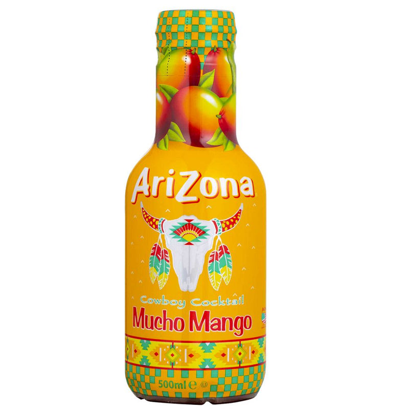 Confezione da 500ml di  bevanda al mango Arizona Mucho Mango