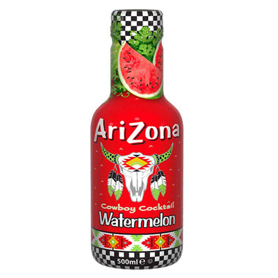 Confezione da 500ml di bevanda all'anguria Arizona Cowboy Cocktail Watermelon