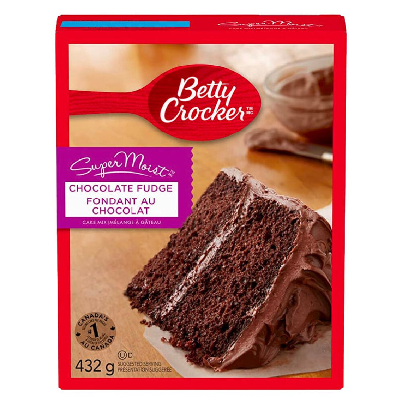 Confezione da 432g di torta morbida al cioccolato Betty Crocker Super Moist Chocolate fudge