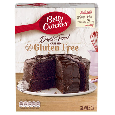Confezione da 425g di preparato per torte al cioccolato senza glutine Betty Crocker Devil Food Cake