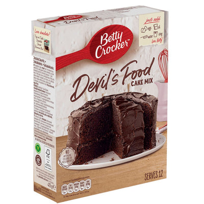 Betty Crocker Devil's Food Cake Mix, preparato per torte al cioccolato da 425g 