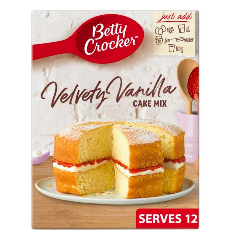 Confezione da 425g di preparato per torta morbida alla vaniglia Betty Crocker Velvety Vanilla Cake