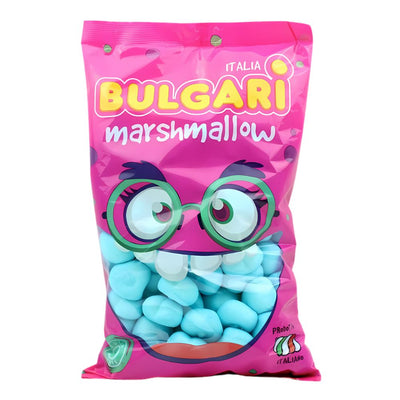 Confezione da 900g di marshmallow a forma di cuore blu