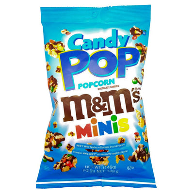 Confezione da 149g di popcorn al gusto di mem's Candy Pop Popcorn M&M's Minis