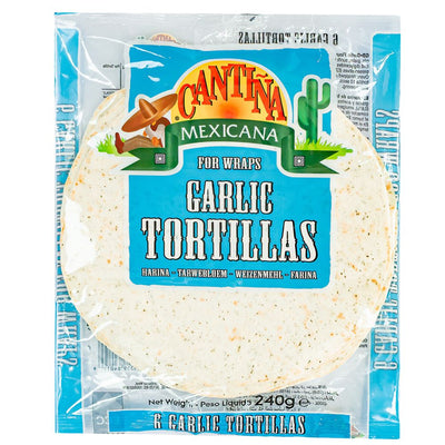 Confezione di tortillas all'aglio Cantina Mexicana Garlic Tortillas