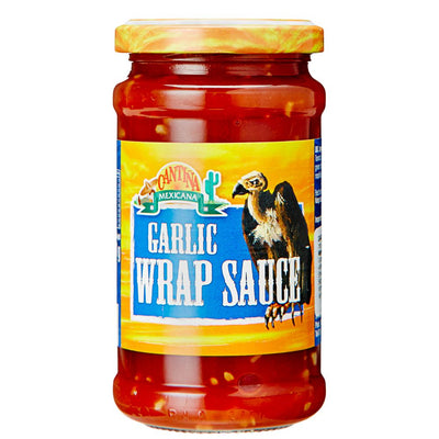 Confezione da 220g di salsa all'aglio Cantina Mexicana Garlic Wrap Sauce