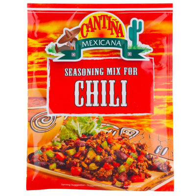 Confezione da 40g di condimento per chili Cantina Mexicana Seasoning Mix for Chili