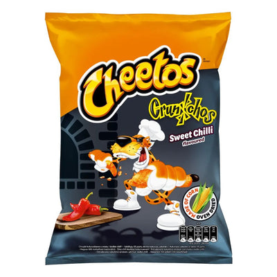Confezione da 95g di bastoncini al formaggio Cheetos Crunchos Sweet Chili