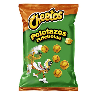 Confezione da 130g di palline di mais al formaggio piccante Cheetos Pelotazos 