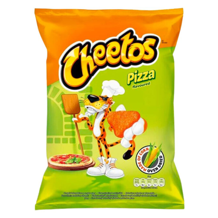 Confezione da 85g di patatine alla pizza cheetos pizza 