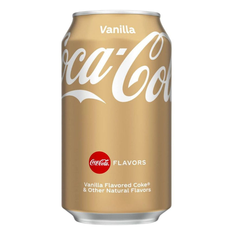 Confezione da 330ml di coca cola alla vaniglia 