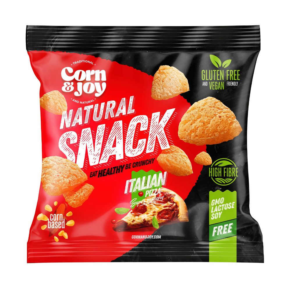 Corn & Joy Natural Snack Italian Pizza - snack di mais al gusto pizza da  40g – American Uncle