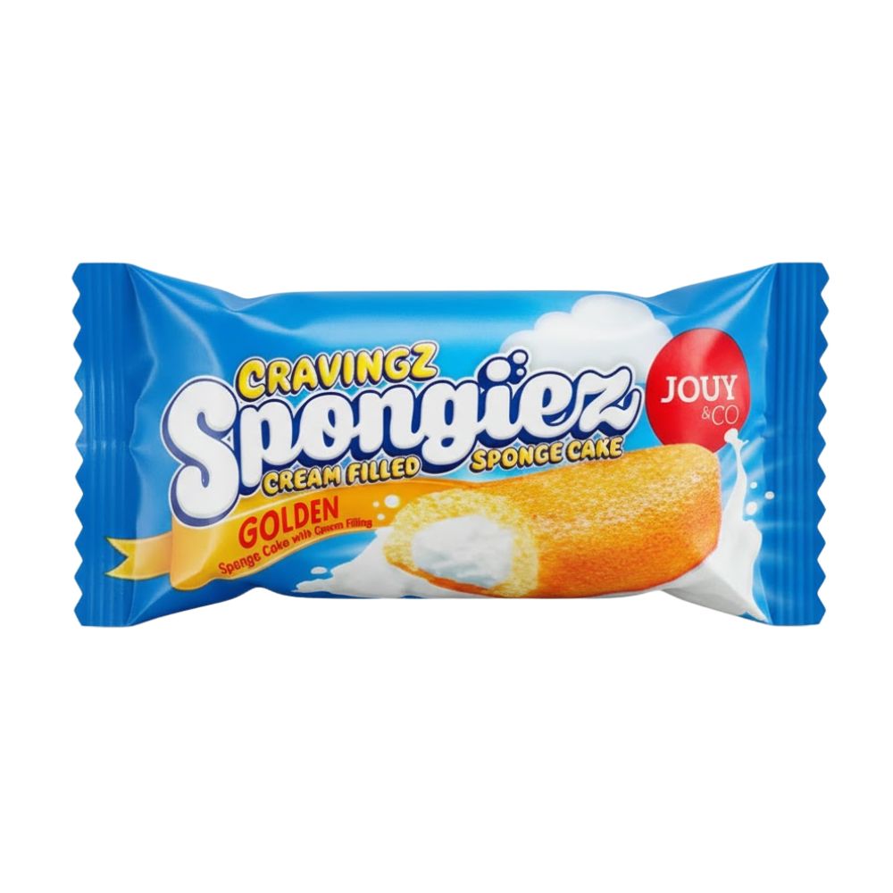 Confezione da 40g di merendine al pan di spagna con crema Jouy&Co Spongiez