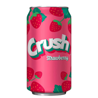 Crush Strawberry, bevanda dolce e frizzante alla fragola da 355ml