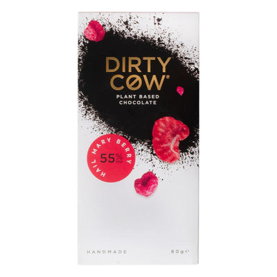 Confezione da 80g di cioccolato con lampone Dirty Cow Mary Berry