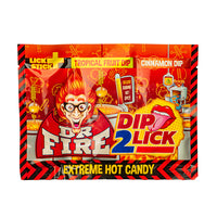 Confezione da 18g di lecca lecca con polverina piccante Dr Fire Dip 2 Lick