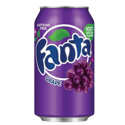 Confezione da 355ml di bevanda all'uva Fanta Grape
