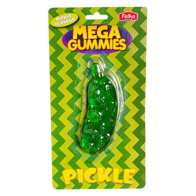 Confezione da 120g di caramelle gommose al gusto di cetriolo Mega Gummies Pickle