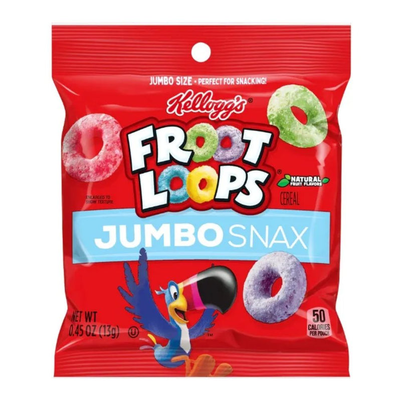 Confezione da 13g di cerali alla frutta Froot Loops Jumbo Snax