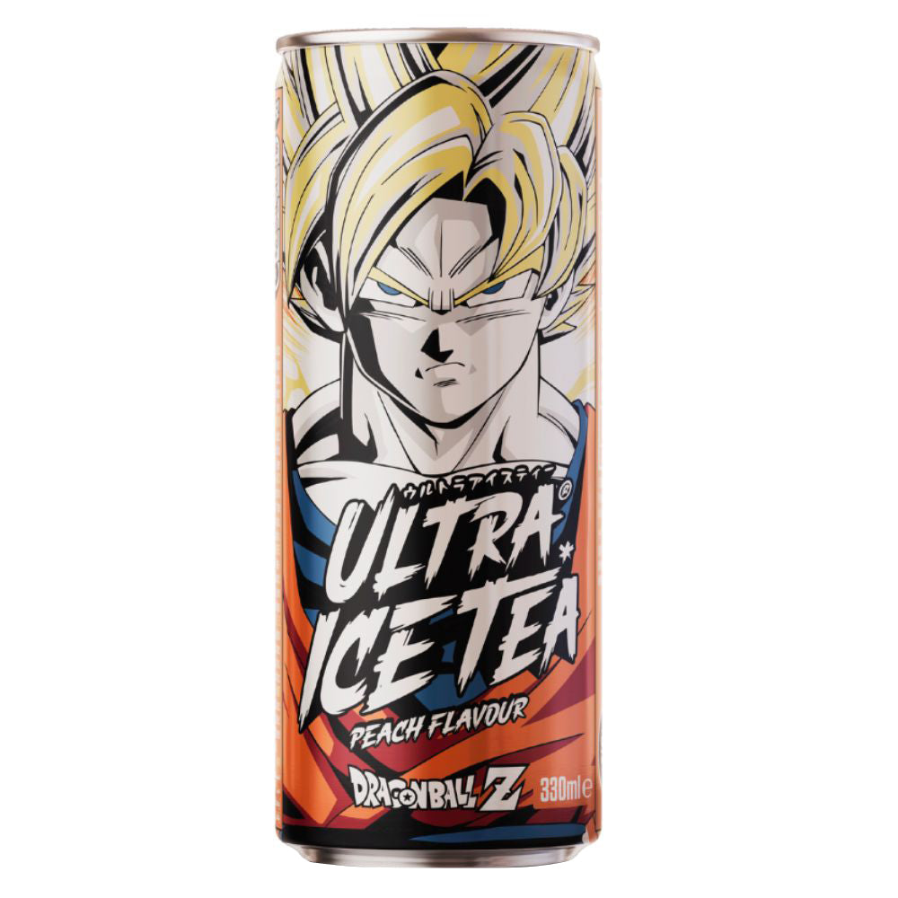 Confezione da 330ml di tè alla pesca Dragon Ball Goku