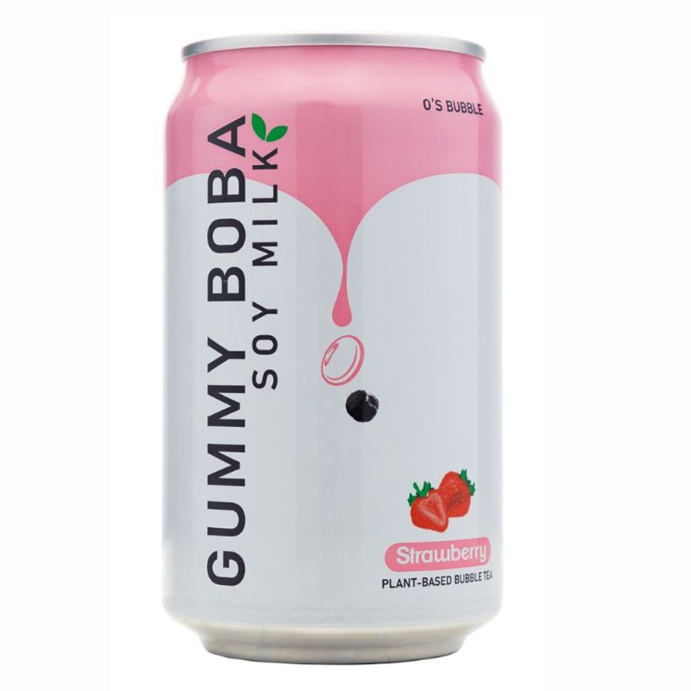 Gummy Boba Soy Milk Strawberry bevanda alla soia al gusto di fragola